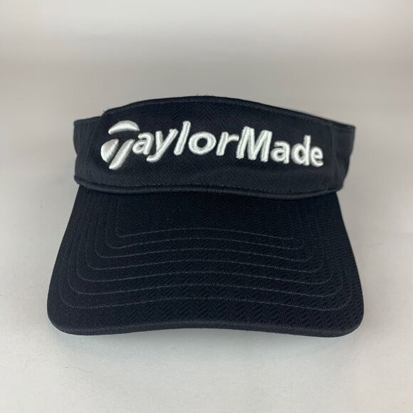 TaylorMade Mens Black Strapback Adjustable Visor - Picture 2 of 5